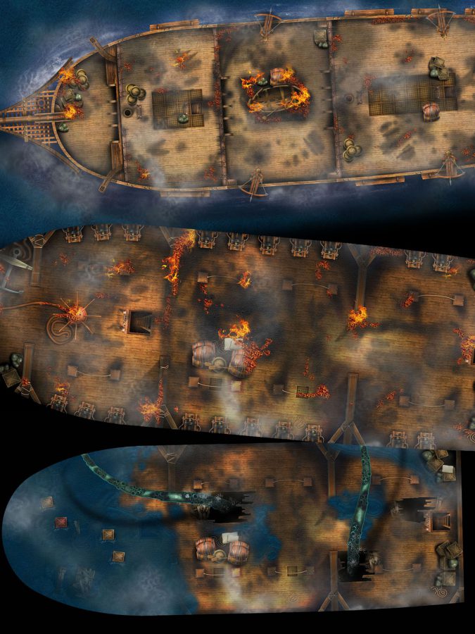 The Ultimate Ship Battle Map Set for Roleplaying